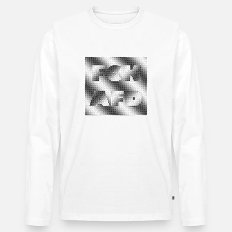 FCK AFD - Männer Premium Bio Langarmshirt - Weiß