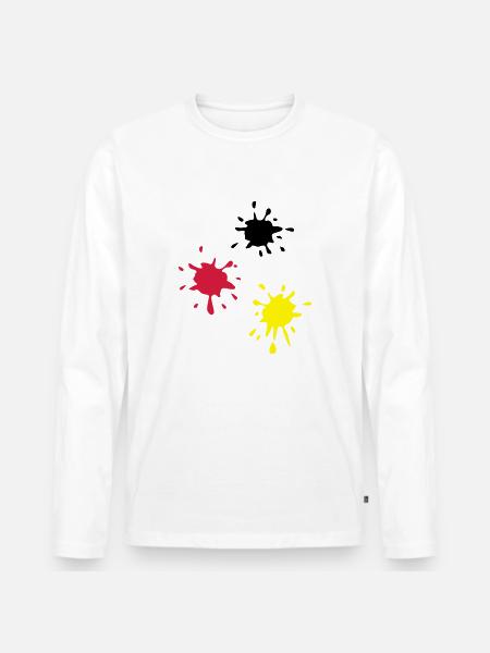 Art, paint (super cheap!) - Men's Premium Organic Long Sleeve Shirt - white