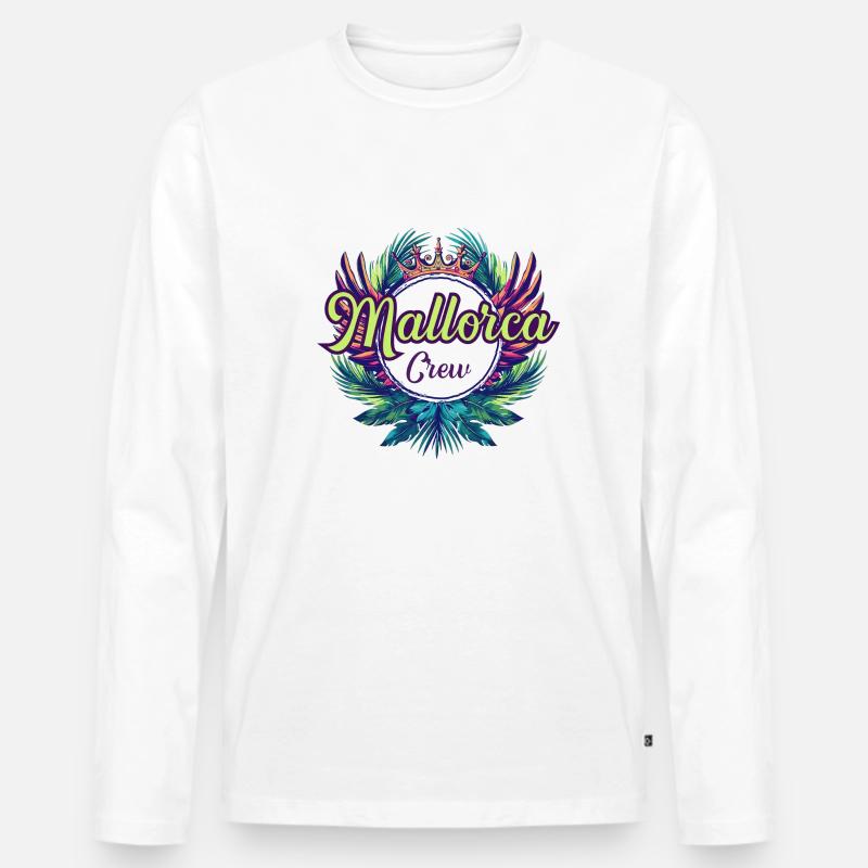 Mallorca Crew Urlaub - Männer Premium Bio Langarmshirt - undefined