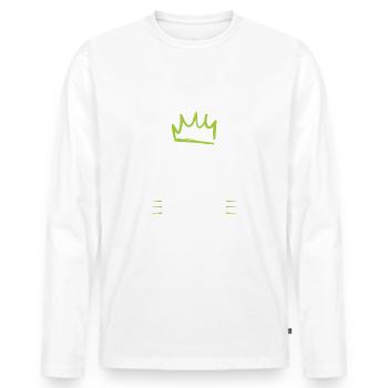 Équipe Mma - T-shirt manches longues Premium bio Homme - blanc - Devant - Nico (187cm)