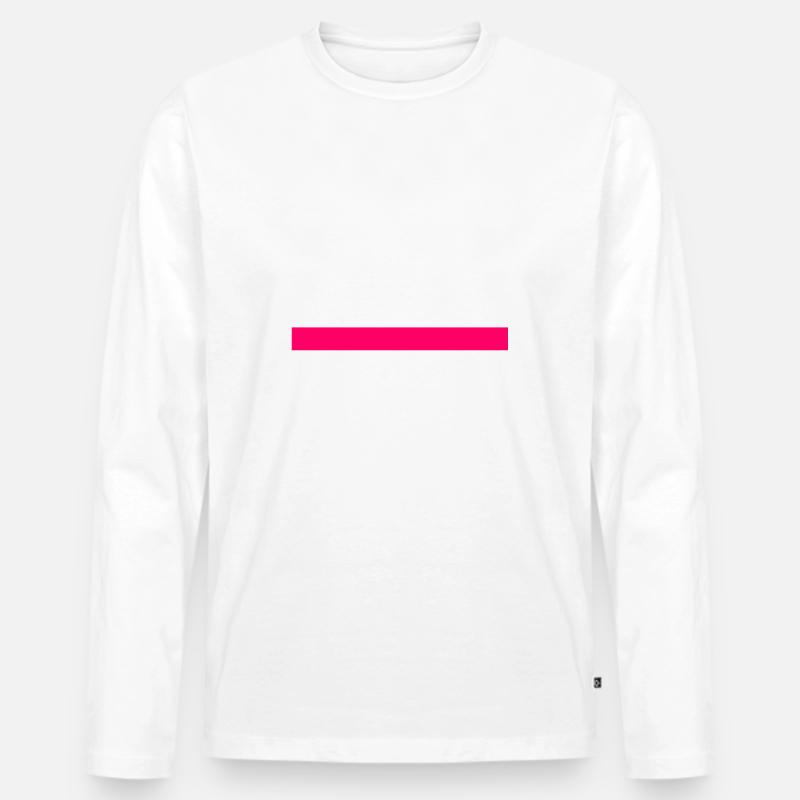 rect5032 - Männer Premium Bio Langarmshirt - Weiß