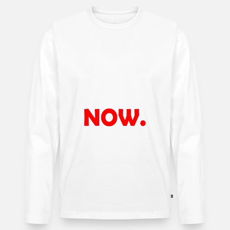Ceasefire now - Männer Premium Bio Langarmshirt - Weiß