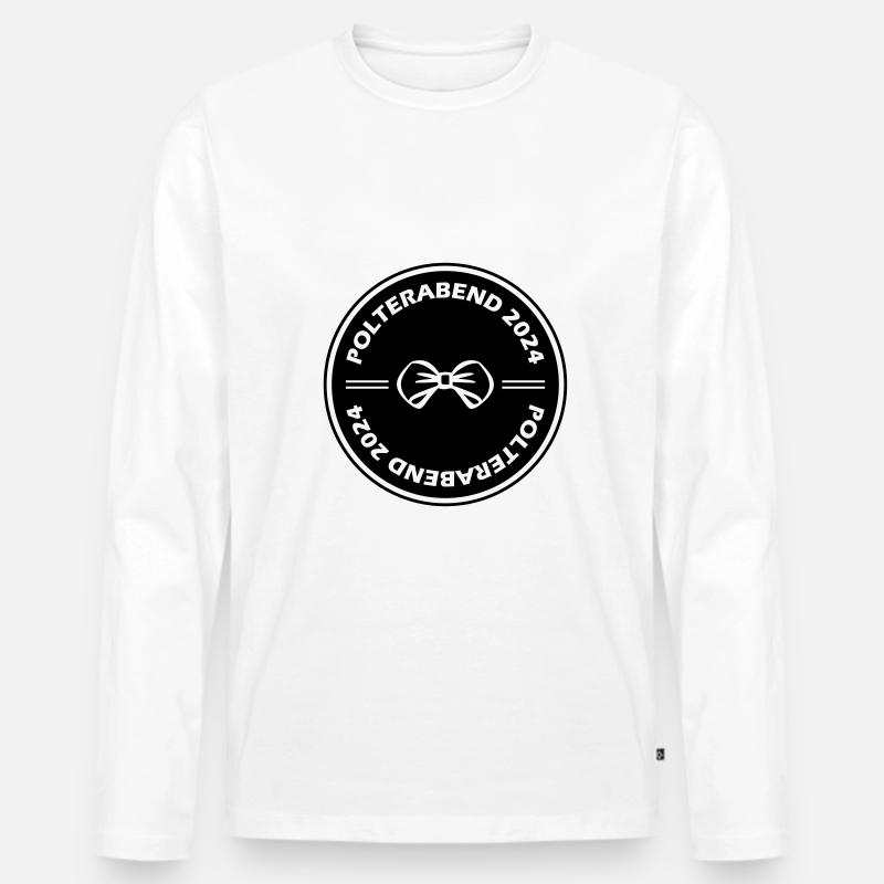 Polterabend 2024 - Männer Premium Bio Langarmshirt - Weiß
