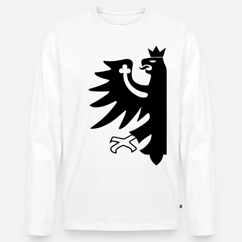 Tirol - Männer Premium Bio Langarmshirt - Weiß