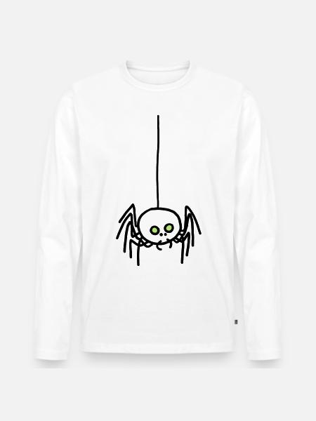 Kreuzspinne - Men's Premium Organic Long Sleeve Shirt - white