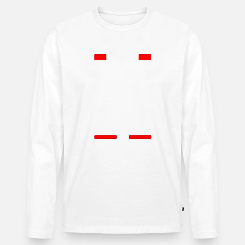 Admin immer Recht Spruch IT System Administrator - Männer Premium Bio Langarmshirt - Weiß