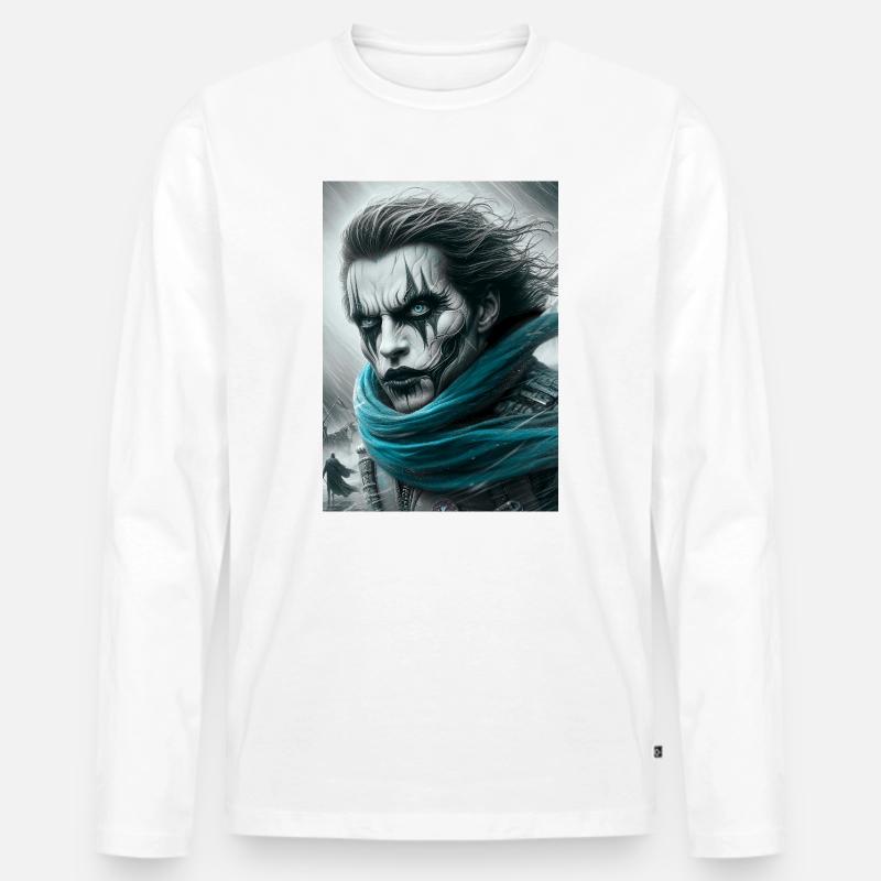 Held - Männer Premium Bio Langarmshirt - Weiß