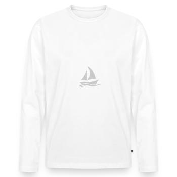 Bootsbauer Ausbildung Bootsbauerazubi Lehre Azubi - Männer Premium Bio Langarmshirt - Weiß - Vorne - Nico (187cm)