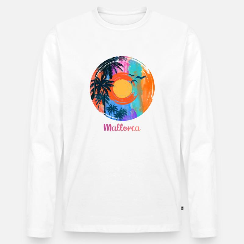 Ich liebe Mallorca - Männer Premium Bio Langarmshirt - undefined