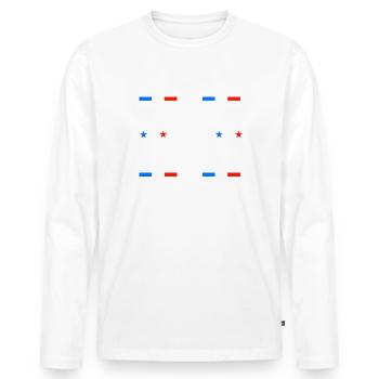 Le normand prend sa retraite grand-père maillot - T-shirt manches longues Premium bio Homme - blanc - Devant - Nico (187cm)