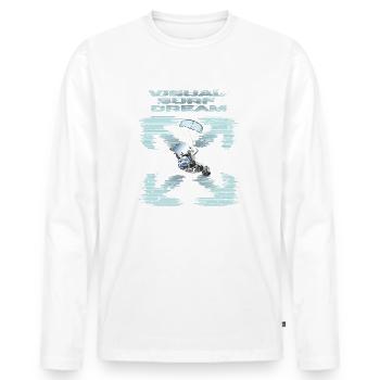 Visual Kitesurfing Dream - Men's Premium Organic Long Sleeve Shirt - white - Front - Nico (187cm)