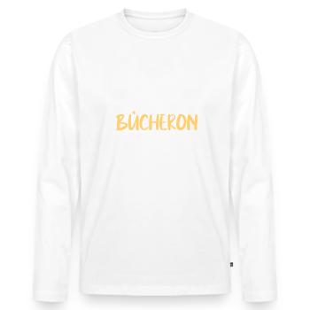 On a toujours besoin d'un bûcheron dans sa vie - T-shirt manches longues Premium bio Homme - blanc - Devant - Nico (187cm)