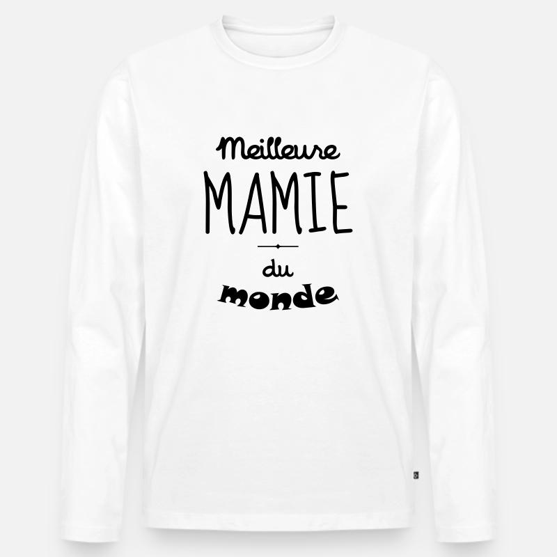 Großmütter / Oma / Mami / Großmutter / Mamy - Männer Premium Bio Langarmshirt - Weiß