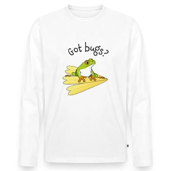 Frog's dream - Men's Premium Organic Long Sleeve Shirt - white - Front - Nico (187cm)