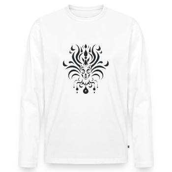Santeria dévotion exprimée - Art pour les pendentifs - T-shirt manches longues Premium bio Homme - blanc - Devant - Nico (187cm)