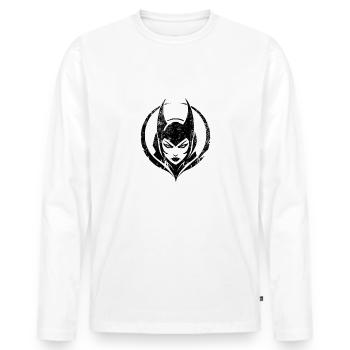50th Birthday Keepin evil at bay since 1974 - Men's Premium Organic Long Sleeve Shirt - white - Front - Nico (187cm)