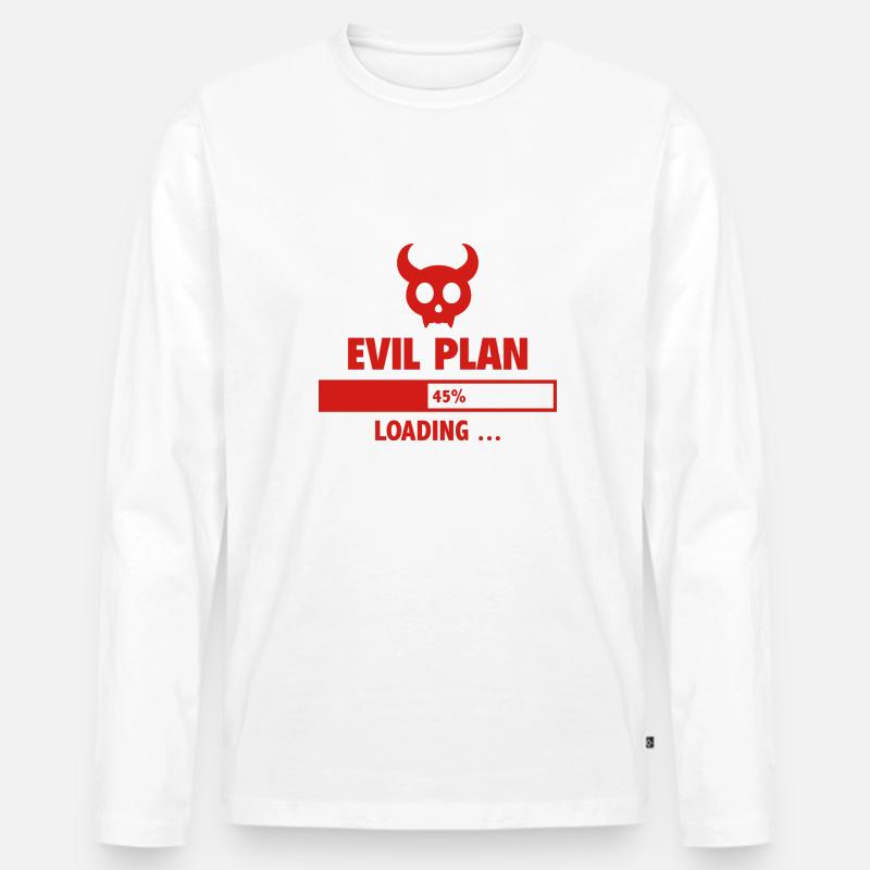 Evil Plan Loading Men's Premium Organic Long Sleeve Shirt