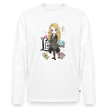 Harry Potter Luna Lovegood - Men's Premium Organic Long Sleeve Shirt - white - Front - Nico (187cm)