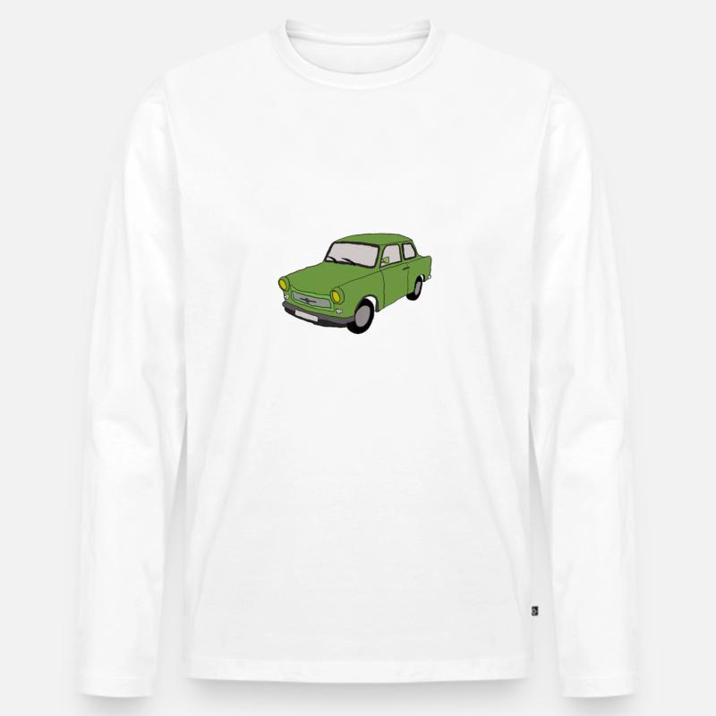 Trabbi DDR - Männer Premium Bio Langarmshirt - Weiß