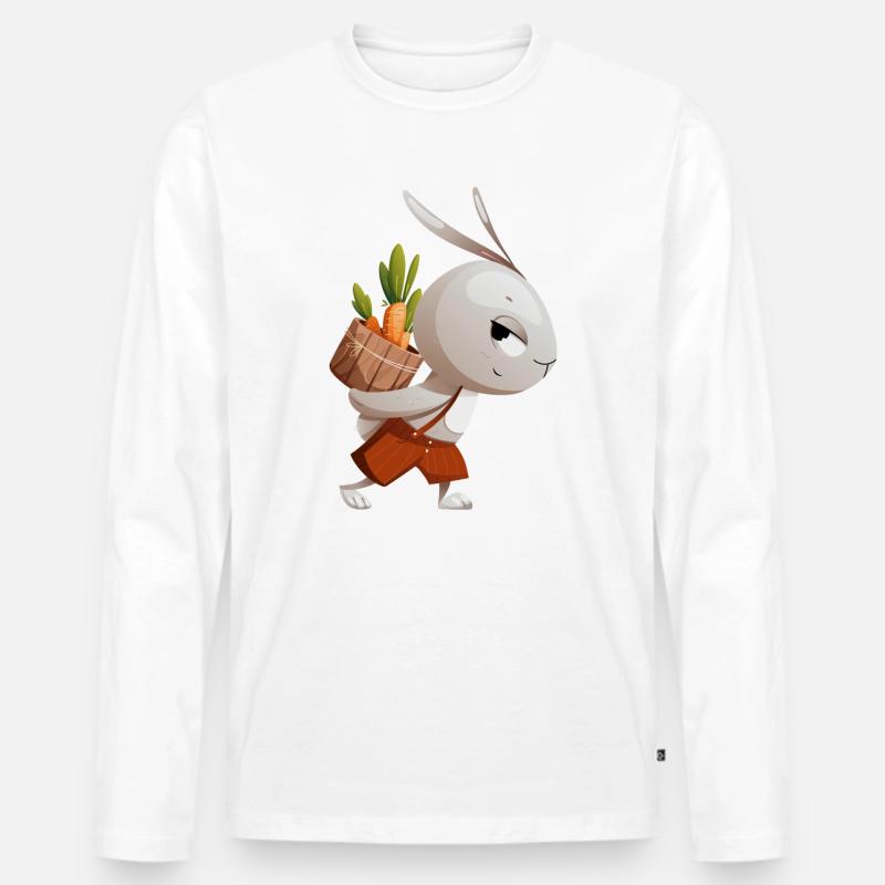 Gartenarbeit, Gartenarbeit, Gärtner - Männer Premium Bio Langarmshirt - Weiß