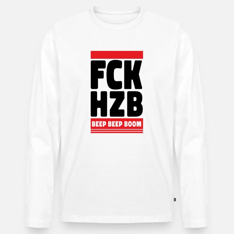 Gegen antisemitismus statement - Männer Premium Bio Langarmshirt - Weiß