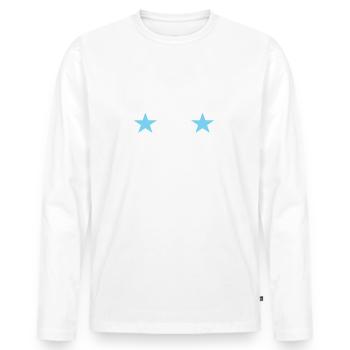 Schneider Bester Papa Vatertag Geburtstag - Männer Premium Bio Langarmshirt - Weiß - Vorne - Nico (187cm)