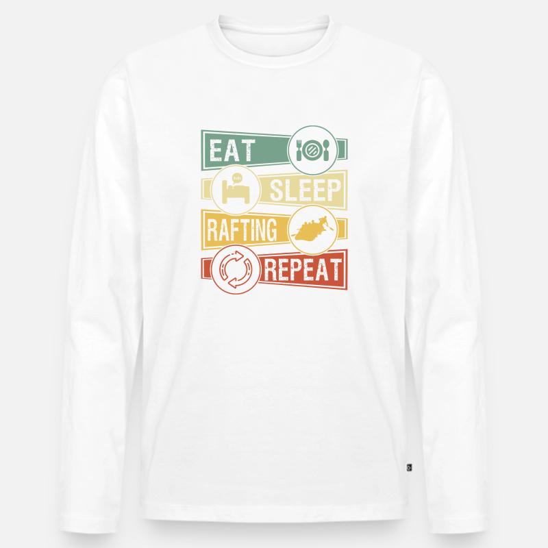 Rafting - Männer Premium Bio Langarmshirt - undefined