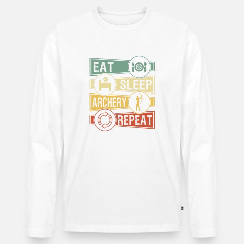 Bogenschiessen - Männer Premium Bio Langarmshirt - undefined
