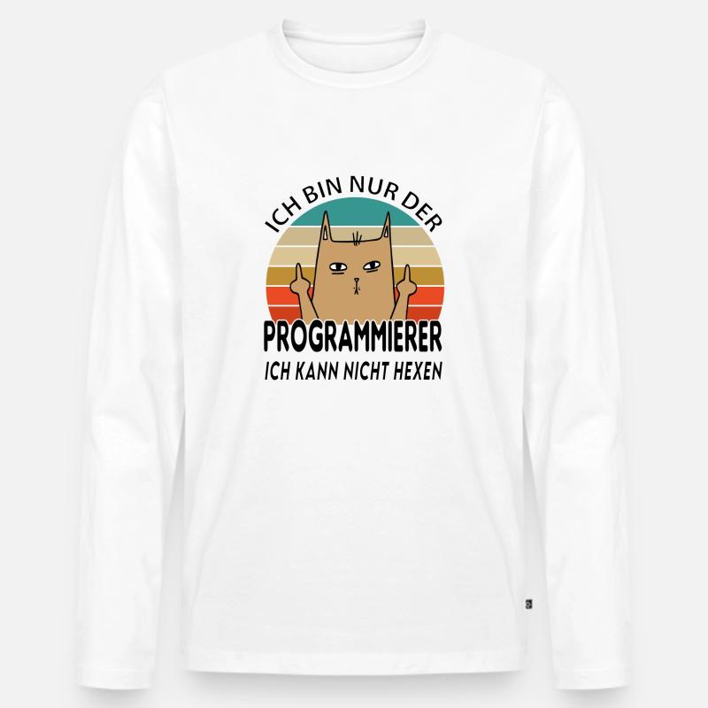 Programmierer - Männer Premium Bio Langarmshirt - Weiß
