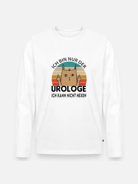 Urologe - Männer Premium Bio Langarmshirt - Weiß