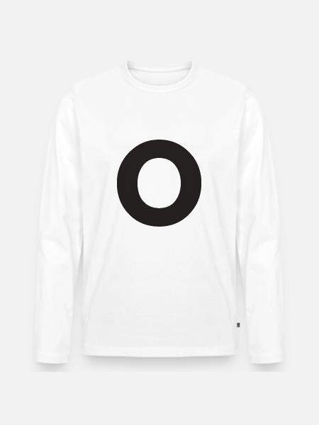 O - T-shirt manches longues Premium bio Homme - blanc