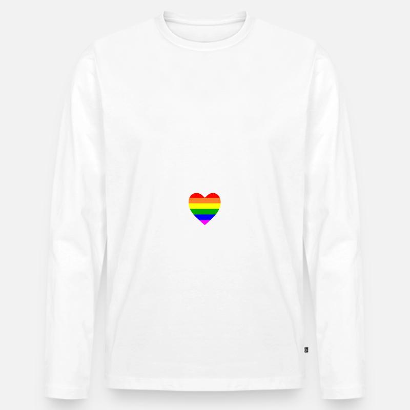 Pro homo - Männer Premium Bio Langarmshirt - Weiß