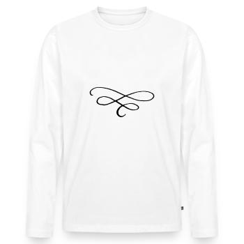 Decoration - Men's Premium Organic Long Sleeve Shirt - white - Front - Nico (187cm)