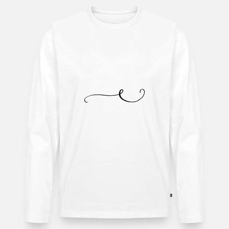 Dekoration - Männer Premium Bio Langarmshirt - Weiß