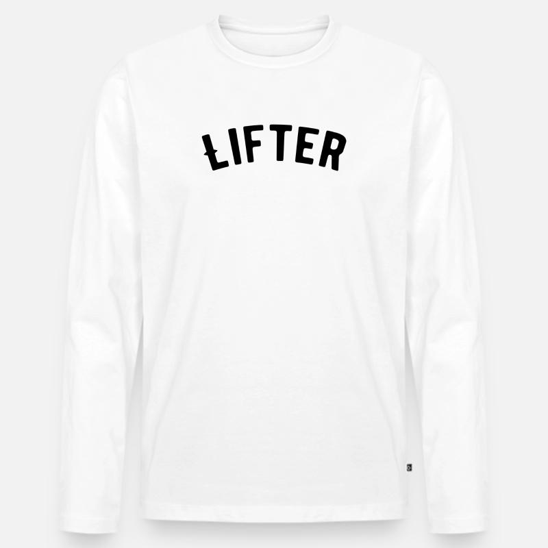 Tramper - Männer Premium Bio Langarmshirt - Weiß