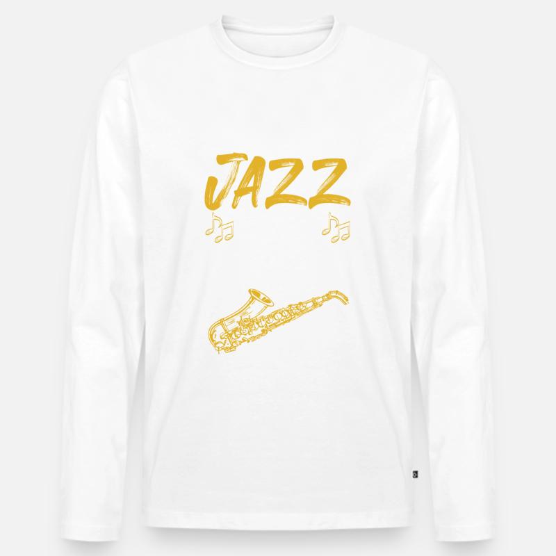 Jazz Musik - Männer Premium Bio Langarmshirt - undefined