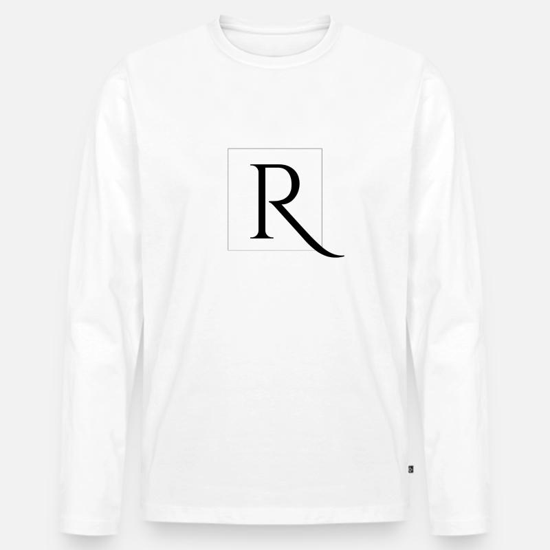 R like ? - Männer Premium Bio Langarmshirt - Weiß