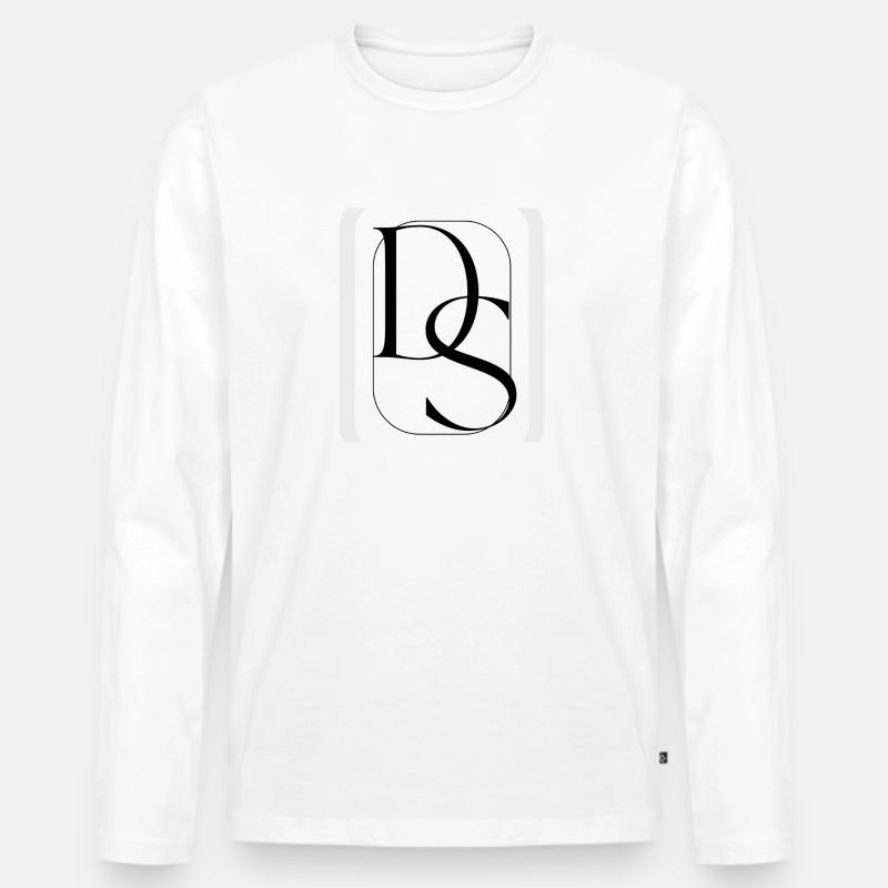 DS Style - Männer Premium Bio Langarmshirt - Weiß