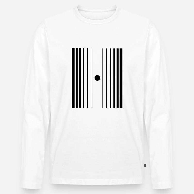 doppler-effekt - Männer Premium Bio Langarmshirt - Weiß