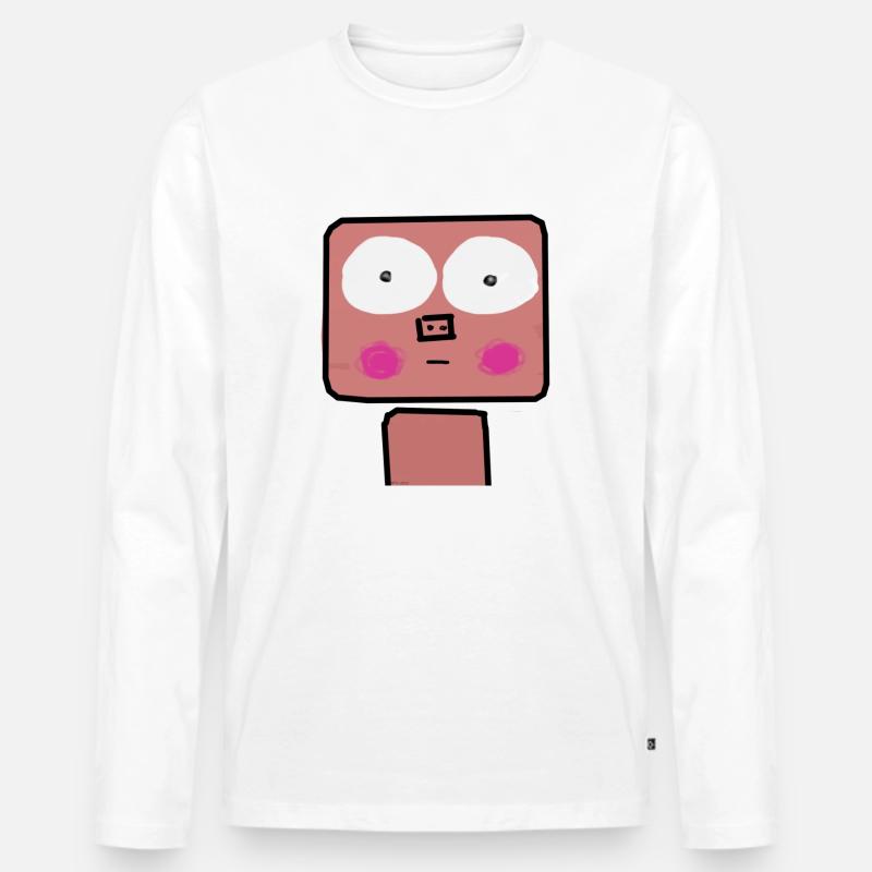 PIG - Männer Premium Bio Langarmshirt - Weiß