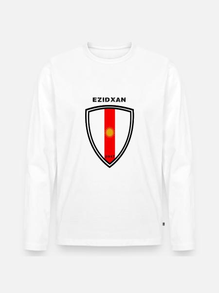 FC Ezidxan - Männer Premium Bio Langarmshirt - Weiß