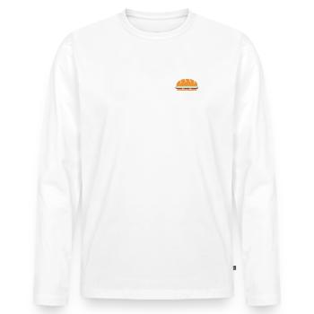 J'aime quand ma femme me prépare un sandwich - T-shirt manches longues Premium bio Homme - blanc - Devant - Nico (187cm)
