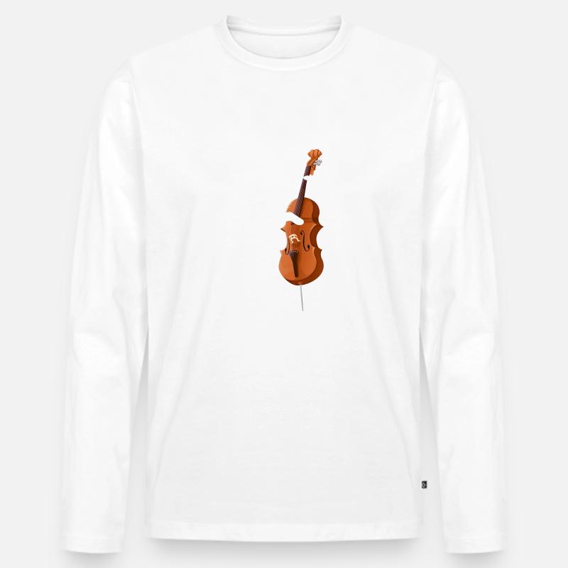 Cat Base - Männer Premium Bio Langarmshirt - Weiß