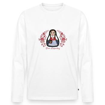 Stora Kopparberg mit Kurbits - Männer Premium Bio Langarmshirt - Weiß - Vorne - Nico (187cm)