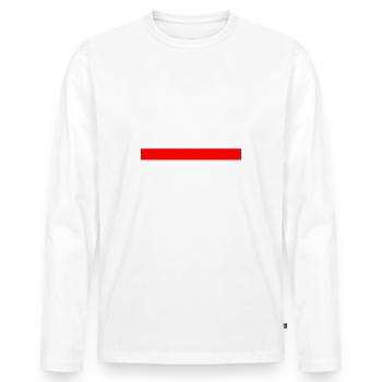 Fck pvv - Männer Premium Bio Langarmshirt - Weiß - Vorne - Nico (187cm)