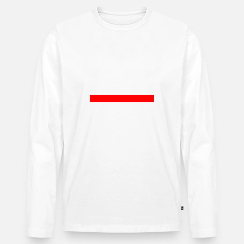 Fck pvv - Männer Premium Bio Langarmshirt - Weiß