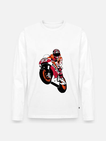 MotoGP - motorrad - Men's Premium Organic Long Sleeve Shirt - white