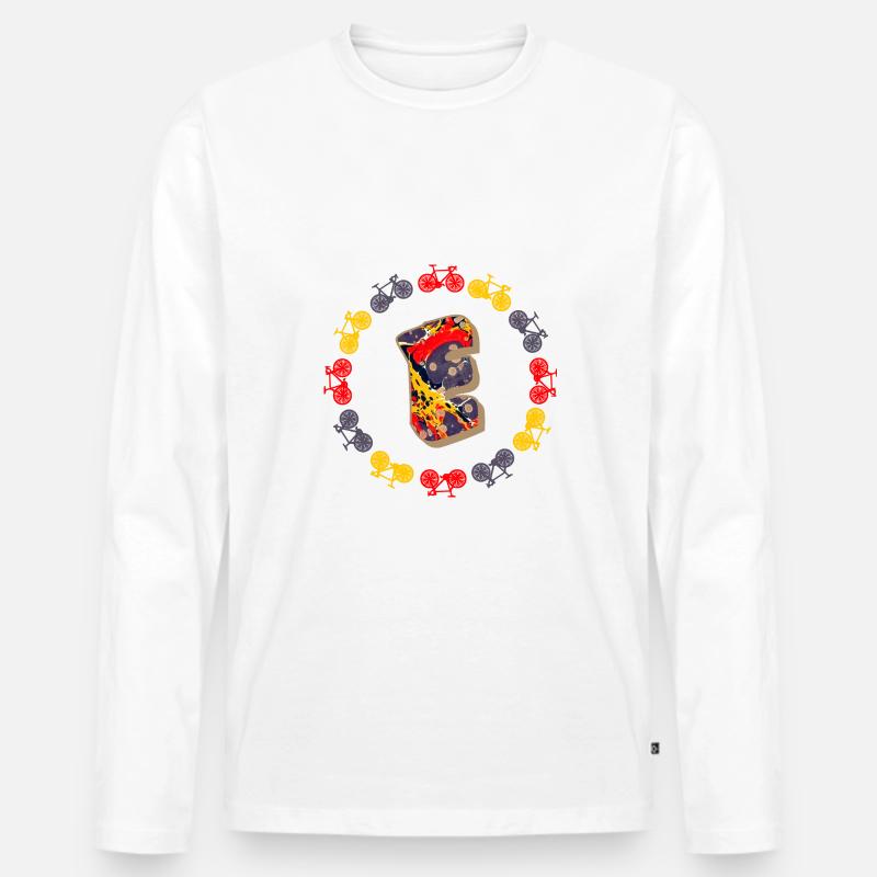 fahrrad e 202 e - Männer Premium Bio Langarmshirt - Weiß