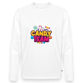 Candy Team Candy Candies - Men's Premium Organic Long Sleeve Shirt - white - Front - Nico (187cm)