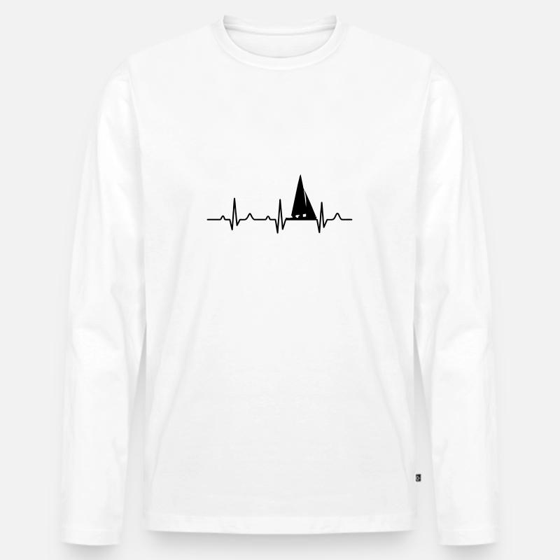 sail - Männer Premium Bio Langarmshirt - Weiß